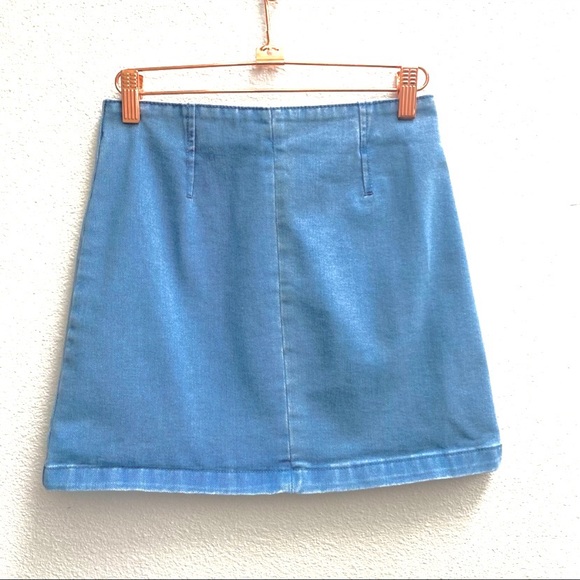 Denim Forever 21 jean mini Y2K A line skirt small - Picture 3 of 5